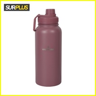 ◧ ✰ ➕◬ Surplus Hydrofresh Stainless Steel Tumbler with Sporty Handle 1L