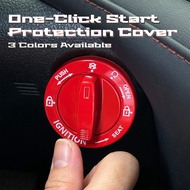 Retro Racing Style Rotary Engine Start Button Cover Aluminum Alloy Universal Car Accessory