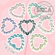 BZU BZU2 BZU3 BZU4 Love Heart Beads Round Shimmer Jumbo