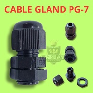Cable Gland Cable Gland PG7 PG-7 (3.5-6mm) Black