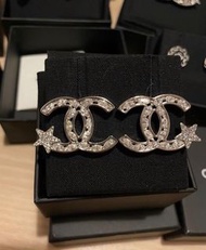 聖誕款 全新 Chanel Earrings 閃石星星 耳環 超大