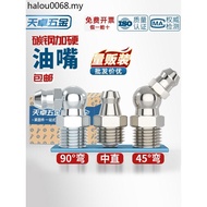 Iron Nickel-Plated Butter Nozzle Iron Grease Nozzle Head Grease Injection Nozzle Grease Gun Head Cur