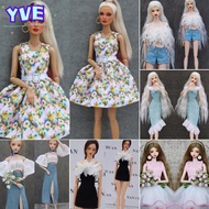 YVE Party Clothes Dresses Fashion Casual Wears 1/6 BJD Dolls Clothes Accessories