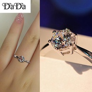 Luxury 2.0 Carat Wedding Ring Original 925 Sterling Silver Cubic Zirconia Ring Womens Engagement Jew