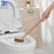 Gazechimp Toilet Brush with Wooden Handle Dense-Bristle Toilet Brush Ergonomic Hygienic for Bathroom