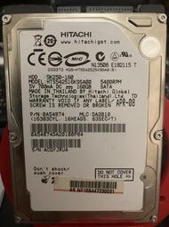HITACHI 160G 2.5吋硬碟 HTS542516K9SA00 無壞軌 研究 報帳 救資料的最愛 NO.964
