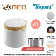 TOYOMI 0.8L SmartDiet Micro-Com. Rice Cooker RC 2090LC