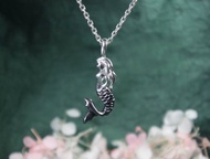 十二星座系列--處女座銀項鍊,美人魚