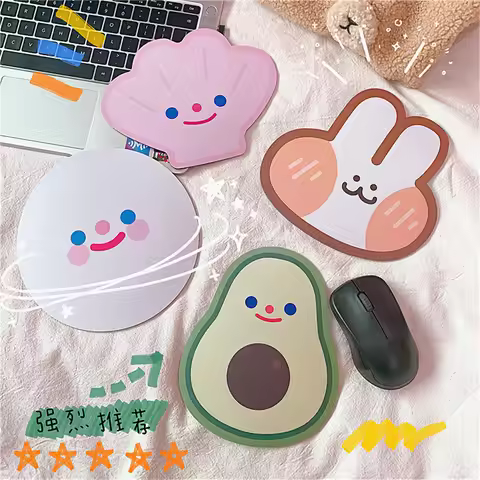 Cute Cartoon Creative Mini Computer Mouse Pad Cute Smiley Cloud Avocado Mouse Pad Trumpet Gaming Mou
