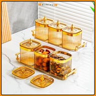 6pcs Set Bekas Kuih Raya Kedap Udara Balang Kuih Raya Spice Container Balang Plastik Food Jar Balang