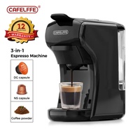 Cafelffe Multiple Capsule Coffee Machine 19bar Espresso Coffee Maker For Nespresso &amp; Dolce Gusto and Coffee Powder For Home&amp; Small Office Mesin Kopi Espresso