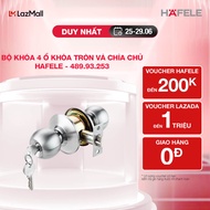 Bộ khóa 4 ổ khóa tròn và chìa chủ HAFELE - 489.93.253