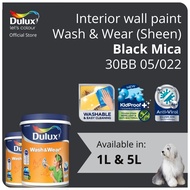 Dulux Interior Wall Paint - Black Mica (30BB 05/022)  - 1L / 5L