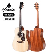 กีต้าร์โปร่ง Mantic รุ่น GT-10DC หน้าไม้แท้ Top solid ขนาด 41 นิ้ว ✅ จัดส่งฟรี!! ปรับแต่งทัชชิ่งให้ก
