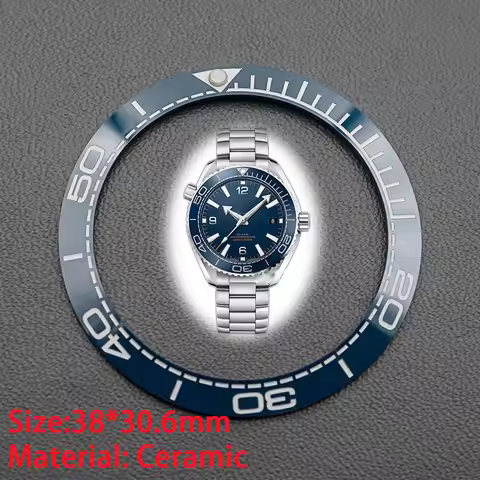 Watch Sloping Ceramic Bezel Insert Fit OMG Diving Watch Seamaster 300M GMT 600M Ultra Deep 6000m Men