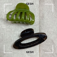 GESH Hollow Pumpkin Hair Clip, Geometric Plastic Ellipse Hair Claws, Fashion Styling Tools Headwear 