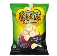 Kusuka Keripik Singkong rasa Lada Hitam 60 Gr ( kemasan sedang )