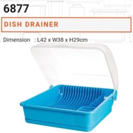 Dish Drainer with cover / Century Rak Pinggan Mangkuk Bersama Penutup/ Dish Rack / Dish Storage Rack