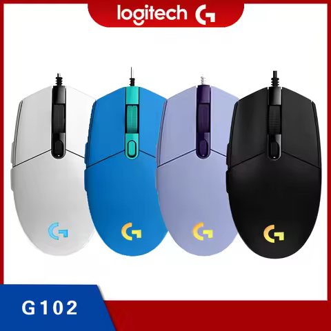 Original Logitech G102 Prodigy Wired Gaming Mouse USB Type A 8000 DPI For PC / Mac / Laptop Laptop A