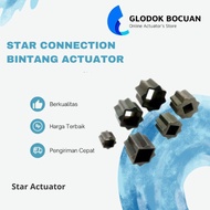 17 x 9 Star Actuator Socket Actuator Star Connector Actuator 9x17