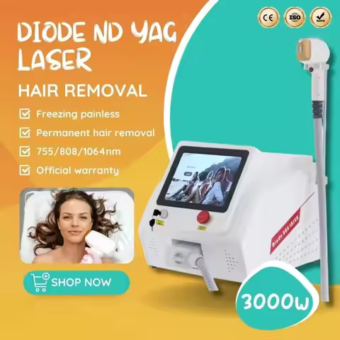 CE 755 808 1064NM Diode Laser Epilation Hair Removal Machine with Painless Skin Rejuvenation