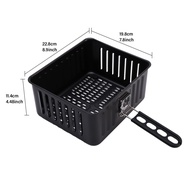 \'][[ Rectangular Air Fryer Basket With Handle 6L/203Oz Fry Bracket Compatible With Gowisecosori Air Fryer Accessories