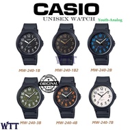 CASIO ORIGINAL MW-240 SERIES ANALOG UNISEX MEN WATCH (WATCH FOR MAN / JAM TANGAN LELAKI / MAN WATCH / WATCH FOR MEN / CASIO WATCH FOR MEN / CASIO WATCH)