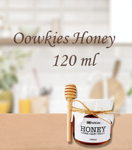 Oowkies Honey Pure Raw Wild HONEY 120ml in Glass Jar 100% Natural  w/FREE HONEY Dipper Birthday, Wedding, Baptismal, Special Occasion Gift or Giveaway Ideas