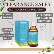 FLUIMUCIL 100MG/5ML ORAL SOLUTION RASPBERRY FLAVOUR (N-ACETYLCYSTEINE) [EXP : 05/2026]