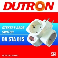 Steker T Arde Switch Dutron Steker T Arde + Saklar Dutron - Dv-Sta-01S