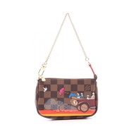 [二手] 路易威登LOUIS VUITTON手提包 迷你手袋配件 Damier Ebene Illustré N41426 PVC 塗層帆布皮革 迷你手袋配件
