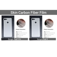 Anti-Scratch Google PIXEL 3 Google/ PIXEL 3 XL Back Protector Film 3D film skin carbon fiber