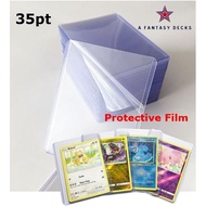 Toploader 35PT (Clear) With Film Protected / Card Sleeves