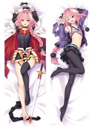 อะนิเมะ Dakimakura Fate/Apocrypha FGO Rider Astolfo ปลอกหมอนกอดกอดรัดร่างกายแบบทำมือเครื่องนอนสำหรับ