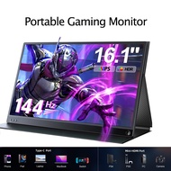 [การจัดส่งในพื้นที่] 16.1 144Hz Portable Gaming Monitor for Laptop FHD 1080P IPS HDR FreeSync Travel External Screen for Laptop PC PS5 Mac For ASUS: ZenBook U4100UN U5100UQ ROG Series