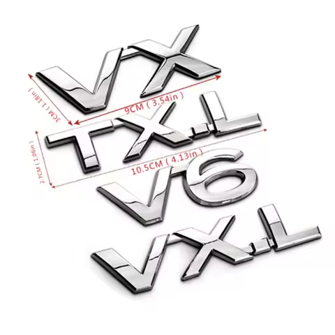 2.5V V6 V8 VX VXR TXL VXL Emblem for Toyota Reiz Land Cruiser Prado Rav4 Tundra Trunk Lid Sticker Di