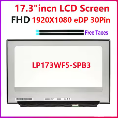 17.3" Laptop LCD Screen LP173WF5 (SP)(B3) For Acer Nitro 5 AN517-51 LP173WF5-SPB3 Display Matrix FHD