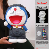 Rex TT Nine tails white model DIY hand drawn doodle piggy bank kids puzzle creative cute ornaments