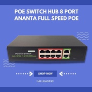 Yanhi16wholesale - PoE Switch Hub 8 Port ANANTA Full Spedd 10/100MBPS 1 Year Warranty