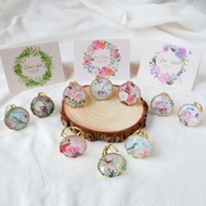 獨家手作花鳥三環絲巾扣禮盒 | 客製化