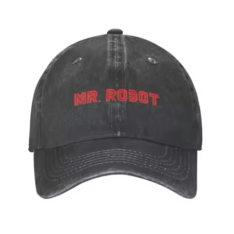 Punk Unisex Cotton Mr Robot Logo Baseball Cap Adult FSociety Hacker Adjustable Dad Hat Women Men Sun