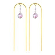 2pcs Plant Climbing Frame with Sun Moons Hanging Decoration for Indoor Outdoor Gardens