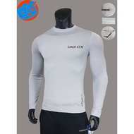 Gymshark sports heat-retaining shirt, BODY soccer long-sleeved men's t-shirt
