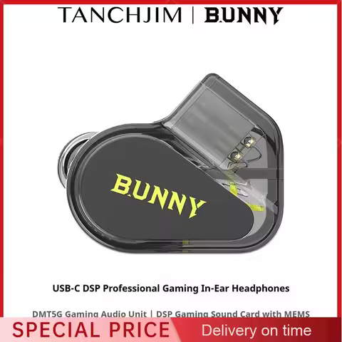 TANCHJIM BUNNY G Version In Ear Earphone DMT 4 Ultra With Mic Type-C Wired Headset For Phone PC Game