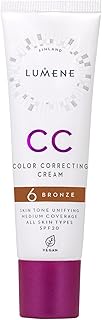 LUMENE CC Cream Colour Correcting Cream with SPF 20 & Medium Coverage for All Skin Types, Vegan, 30 