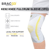 [Ready Stock] BRACOO KE92 Knee Fulcrum Sleeve Breathable/Pelindung Sarung Lutut Guard Sukan (1PC)