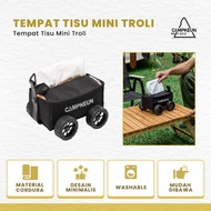 CAMPKEUN Mini Tissue Holder Camping Trolley - Mini Trolley Tissue Cover Outdoor activity - Camping e