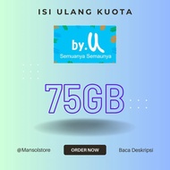 voucher paket data by.u 75GB unlimited 30hari / kuota internet