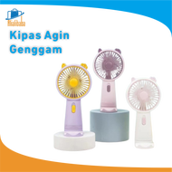 Kipas Angin Portable Karakter Lucu  - Kipas Angin Genggam  - Kipas Angin Tangan - Mini Fan USB yang Memiliki Dudukan HP - Kipas Angin murah Kipas Angin Berkualitas - Kipas Angin Lucu - Alialibaba