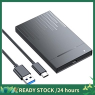 2.5'' HDD Case  to TypeC3.1 Adapter External Hard Drive Enclosure for 2.5" SSD Disk 6Gbps/S 6TB HDD 
